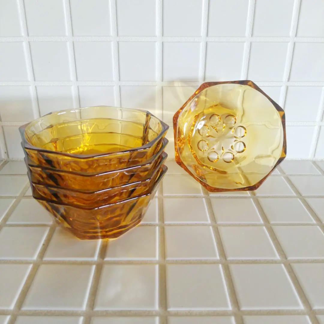 * Amber glass *  ガラスボウル