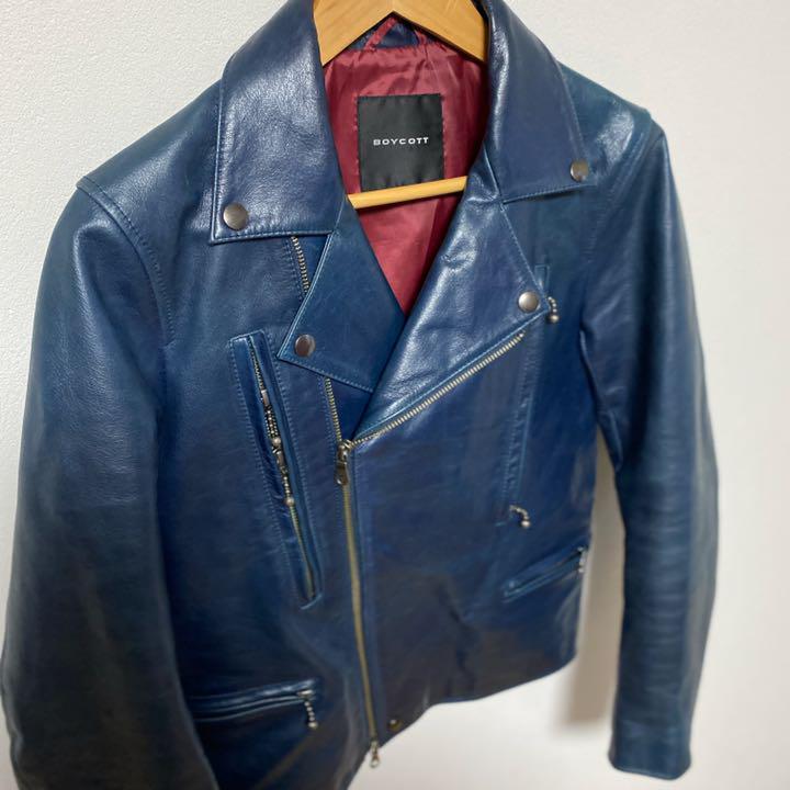 最新作得価 無骨品 Used Double Blue riders jacket. OMRoW-m53145149499 新作入荷低価