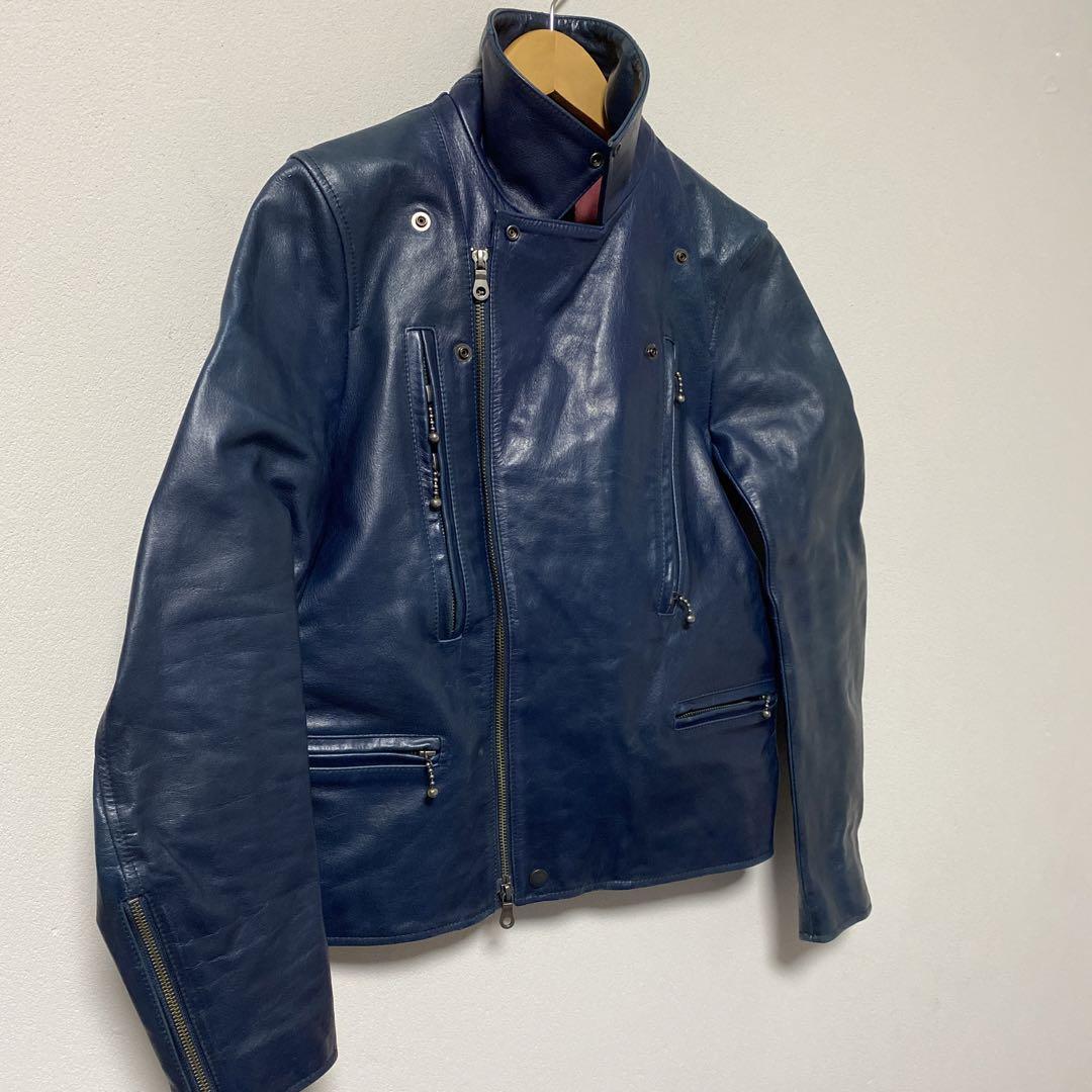 最新作得価 無骨品 Used Double Blue riders jacket. OMRoW-m53145149499 新作入荷低価