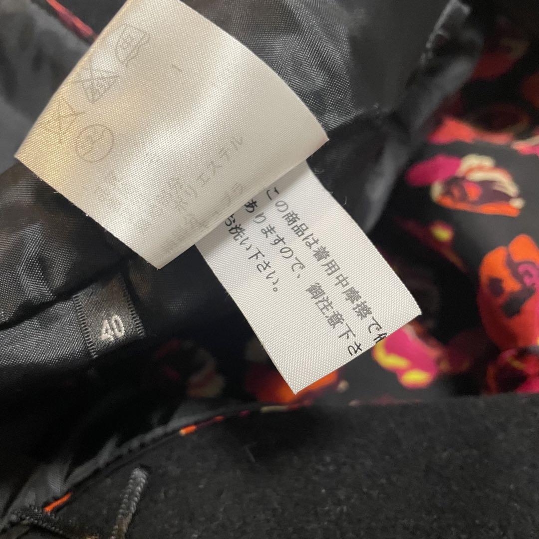 良品　Paul Smith BLACK  ロングコート　ノーカラー　2way