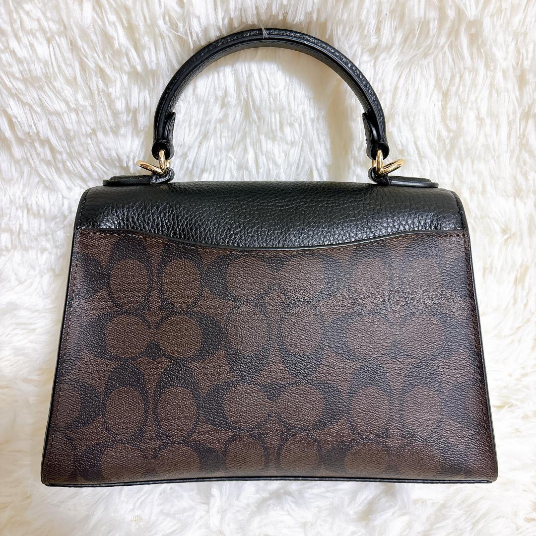 【未使用級】コーチ COACH ショルダーバッグ 2way ペッパー サッチェル