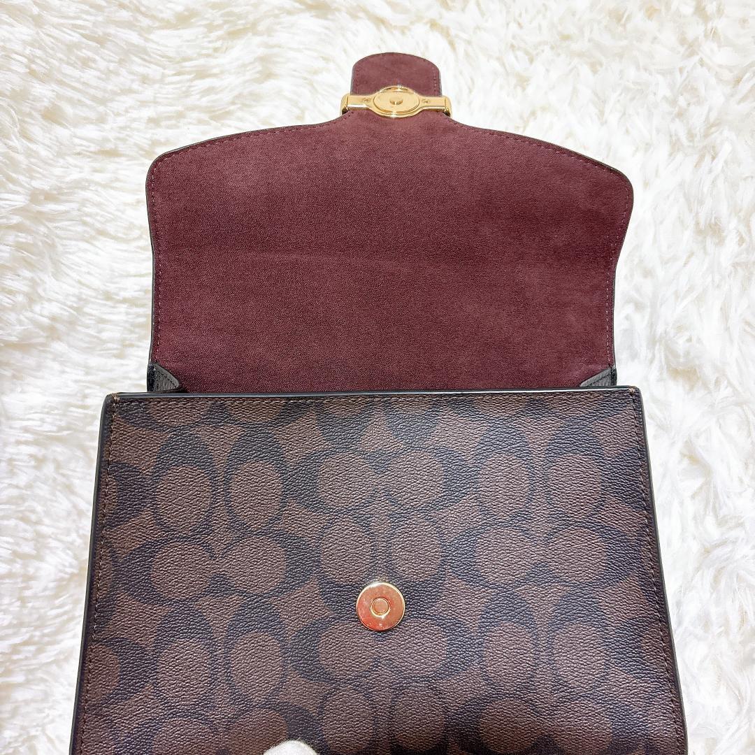 【未使用級】コーチ COACH ショルダーバッグ 2way ペッパー サッチェル