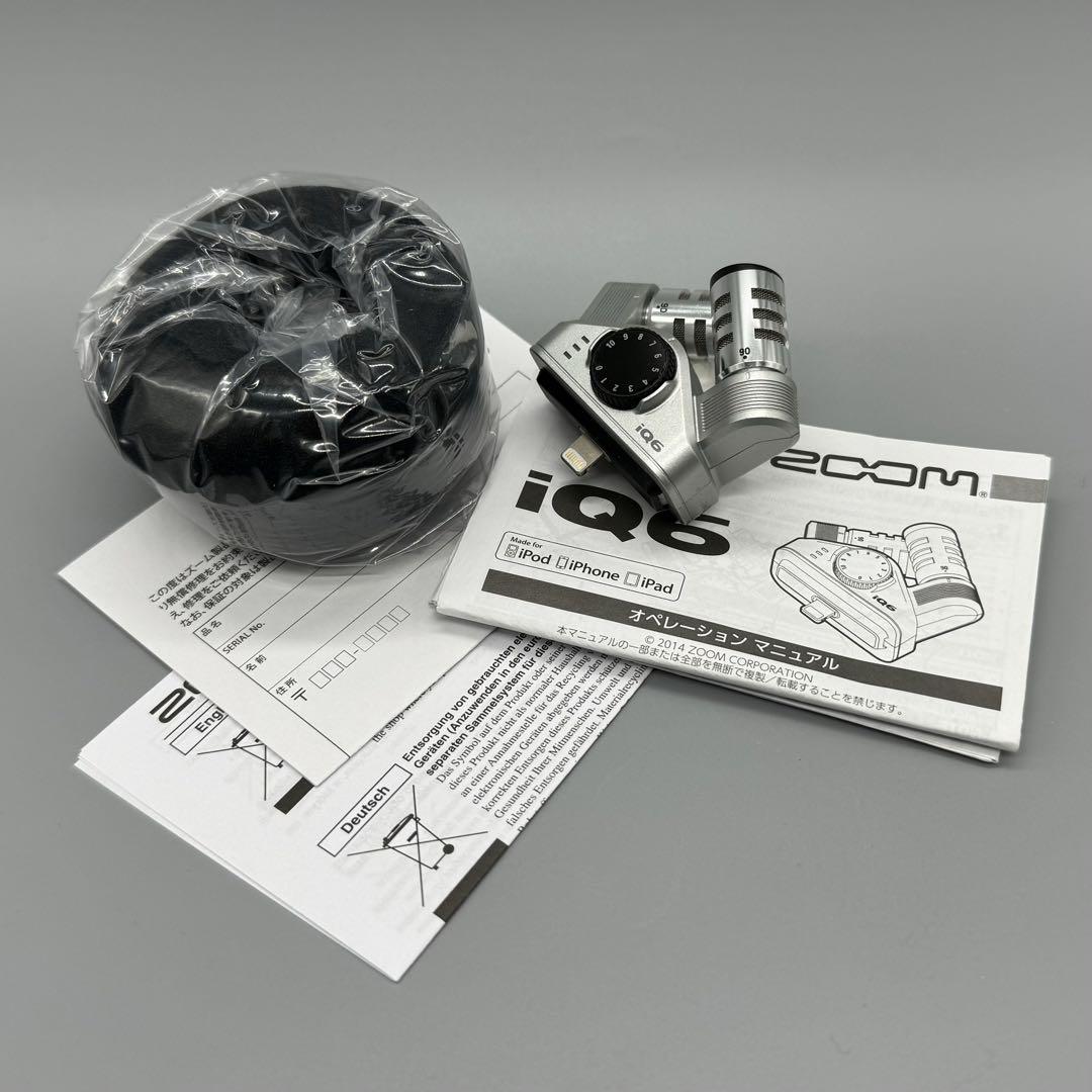 ZOOM iQ6 / XY STEREO マイク For iPhone&iPad