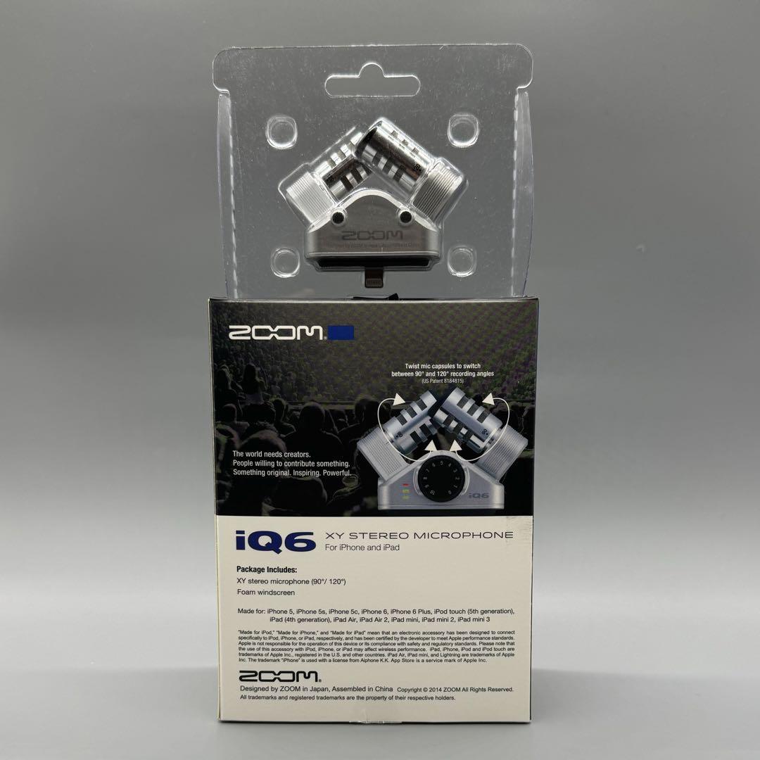 ZOOM iQ6 / XY STEREO マイク For iPhone&iPad