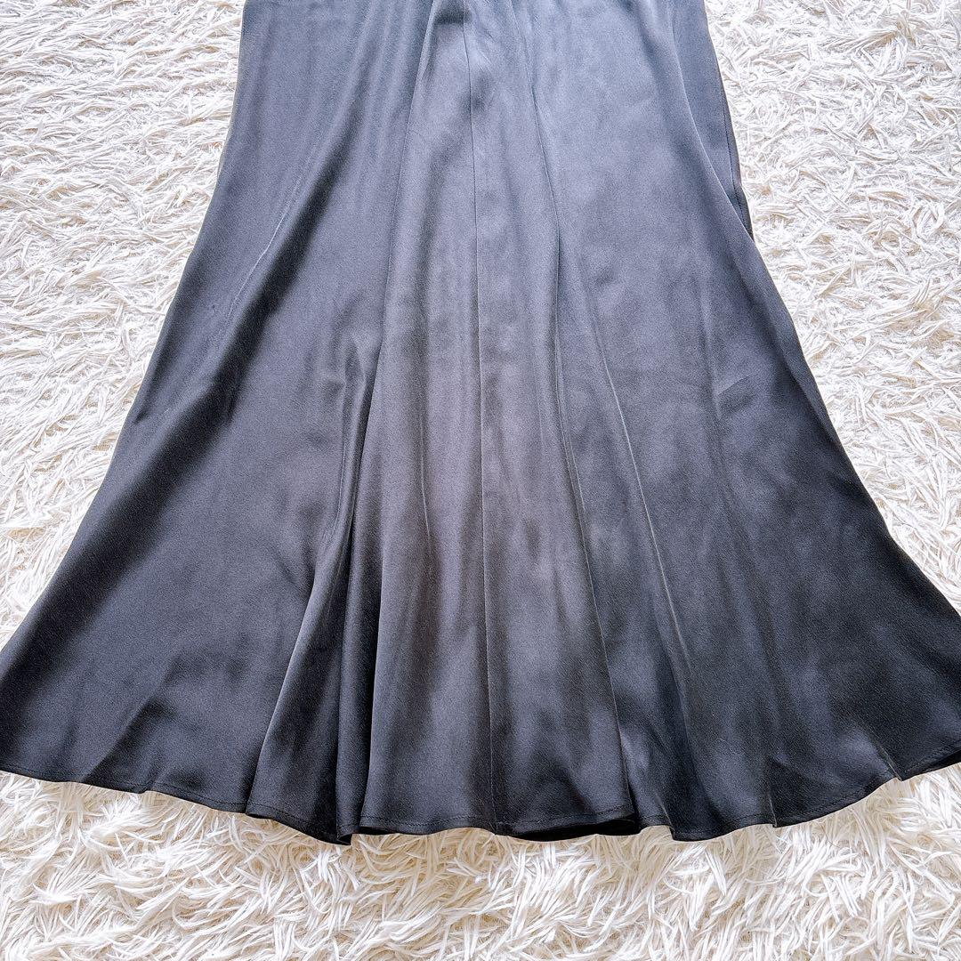 Deuxieme Classe ドゥーズィエムクラス　シルクサテンスカート　黒