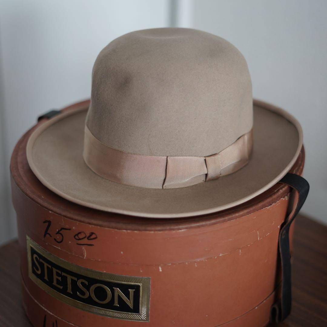 極美品　STETSON Whippet 7 1/4 ベージュ