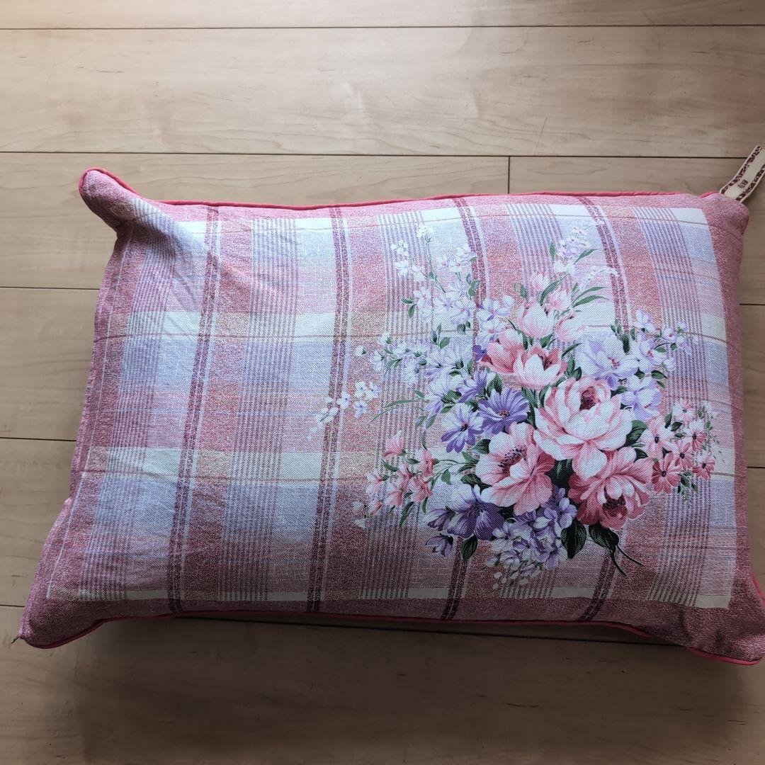 myCO 羽毛枕43×63 cm　花柄カバー付