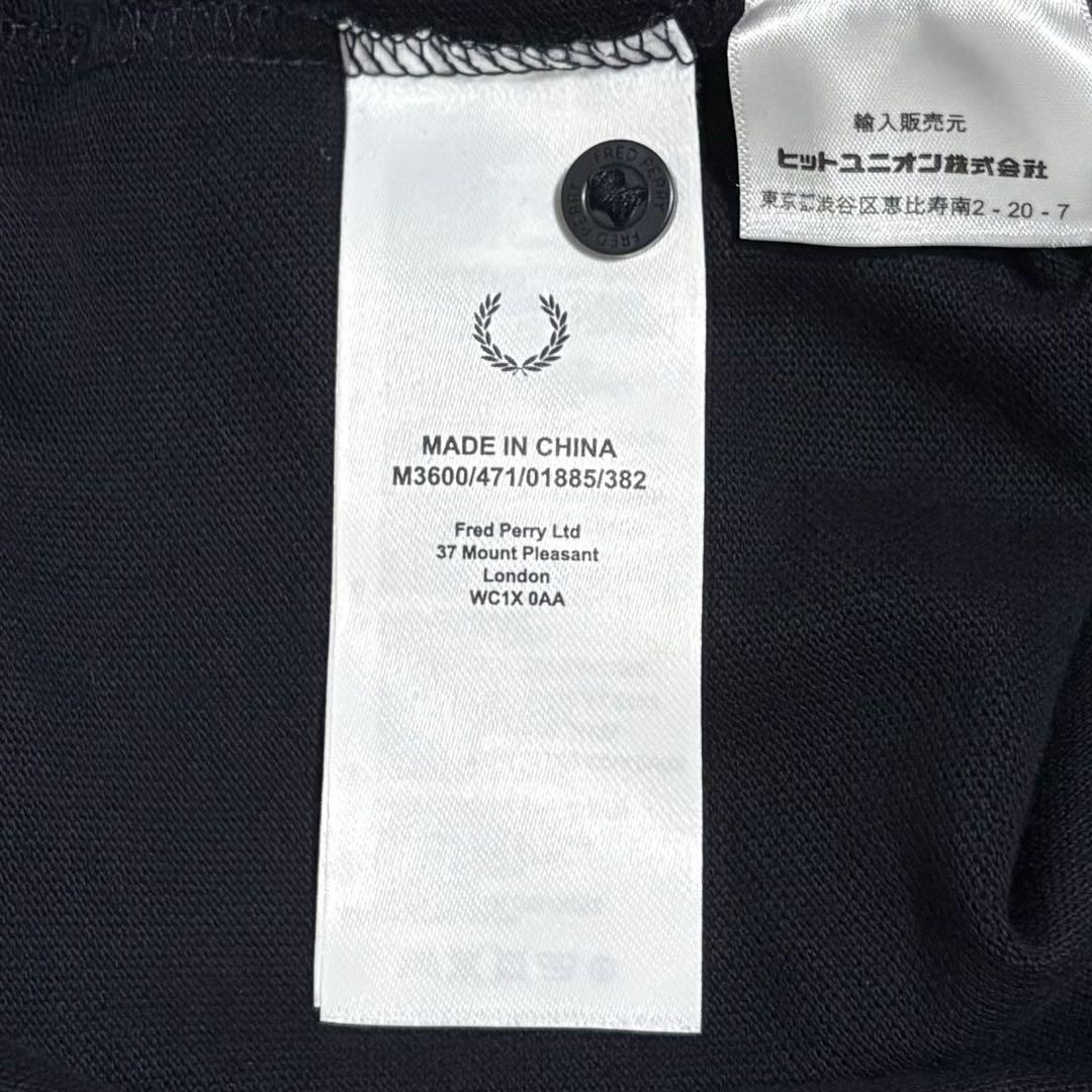フレッドペリー ポロシャツ ブラック メンズ M3600