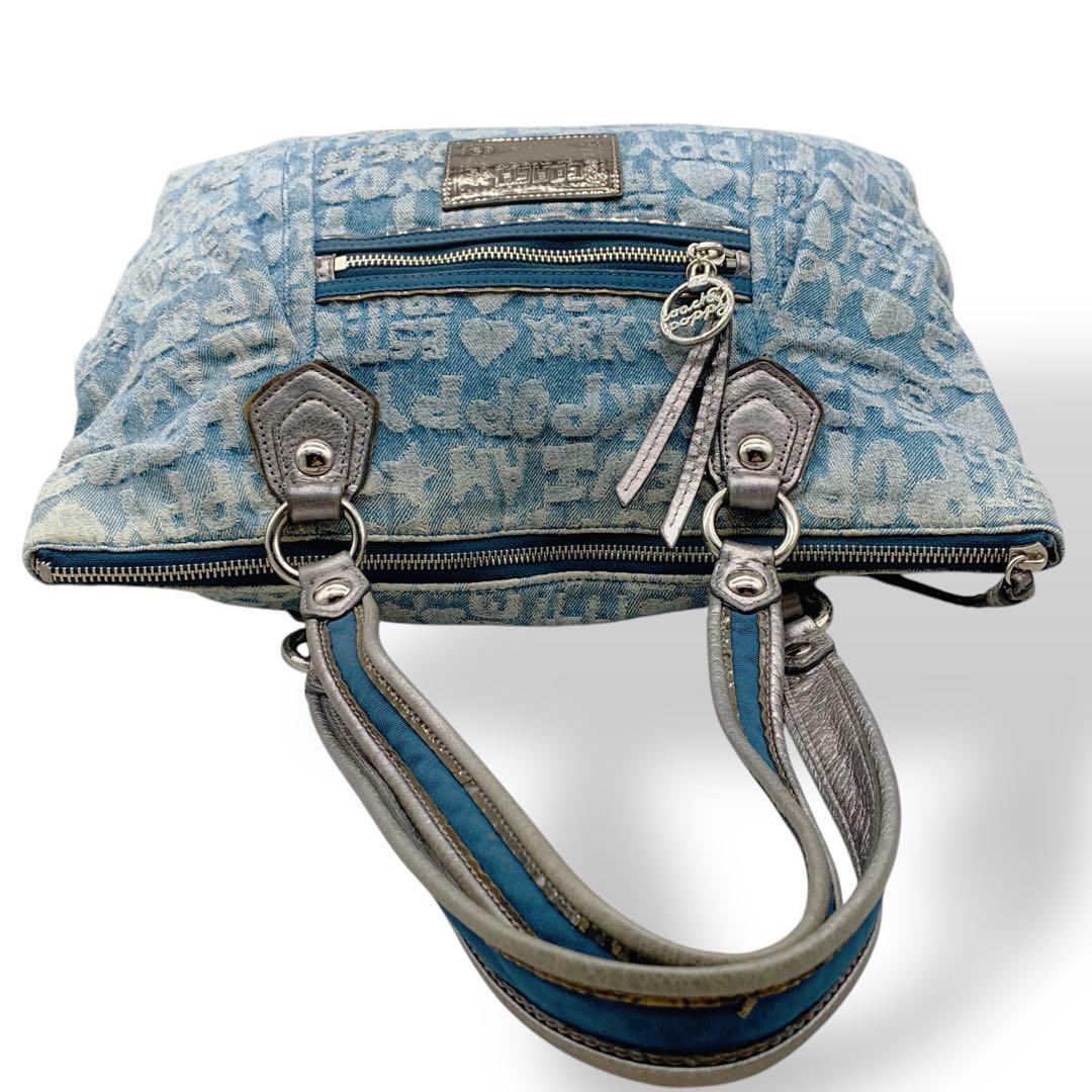 COACH コーチ POPPY ポピー グラムトートバッグ A4収納 デニム