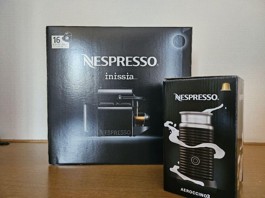 Nespresso Inissia エスプレッソマシンAEROCCINO3セット