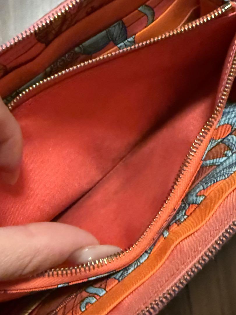 あ*ん様 ☆HERMES☆ 人気のシルクイン　長財布 ゴールドファスナー