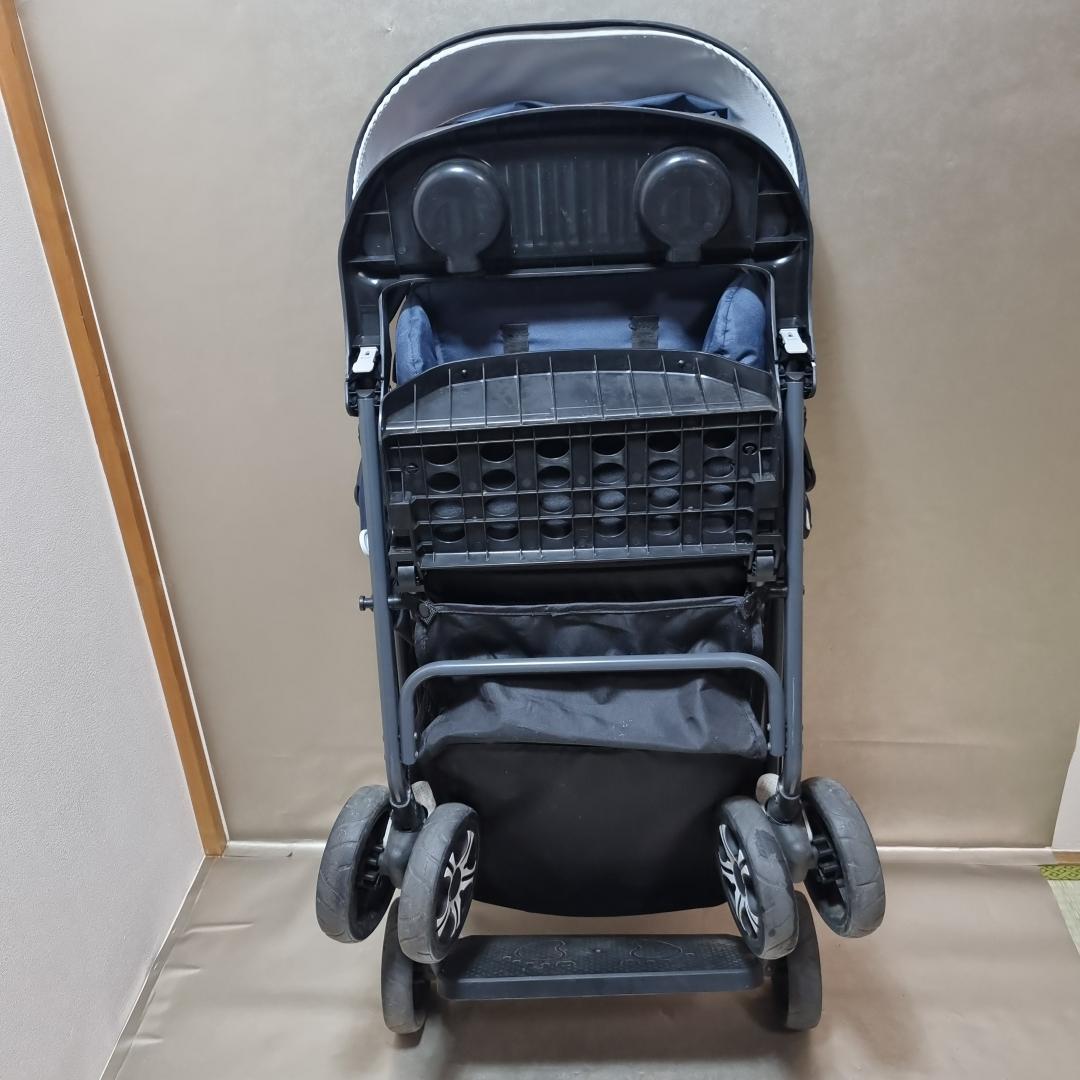 【美品】カトージ　二人乗り　ベビーカー　二人でゴー レインカバー付き