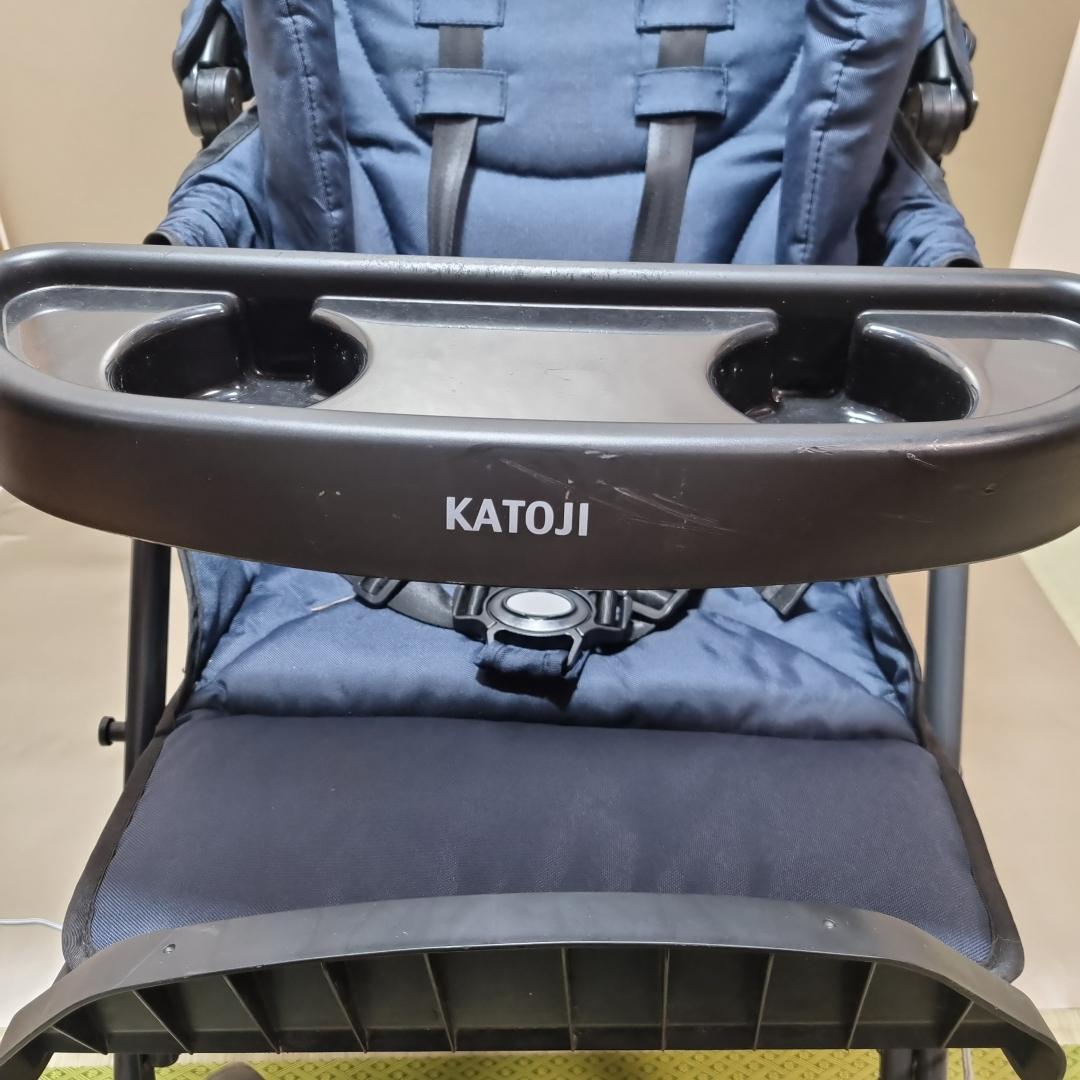 【美品】カトージ　二人乗り　ベビーカー　二人でゴー レインカバー付き