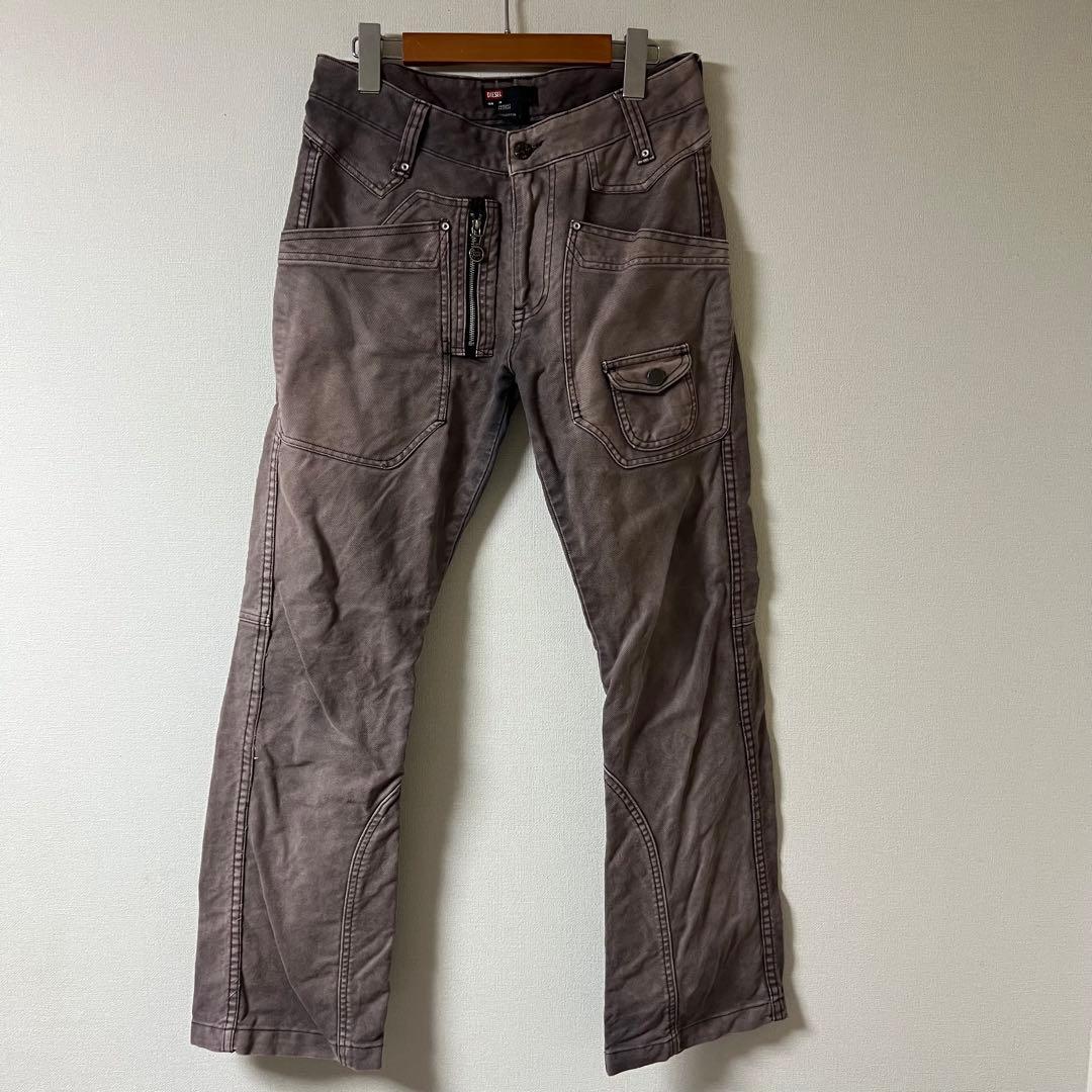 Y2K diesel(ディーゼル)ビッグ5ポケット フレアデニム/M/ブラウン系 Y2K diesel(ディーゼル)ビッグ5ポケット フレアデニム/M/ブラウン系