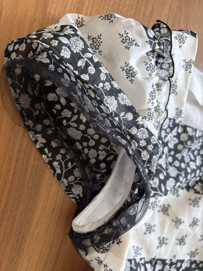 M'S GRACY ワンピース 小花柄 ティアード 花柄 フリル 40 L