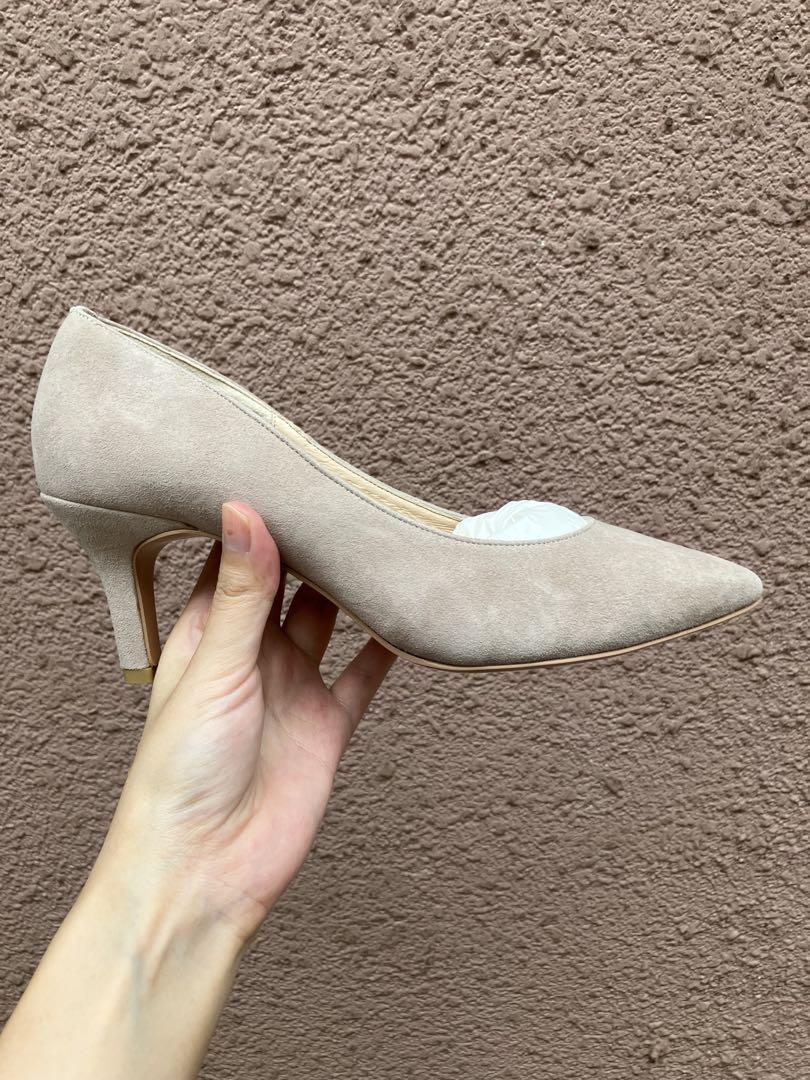 【未使用】piche abahouse最高パンプス22.5cm GRG 7cm