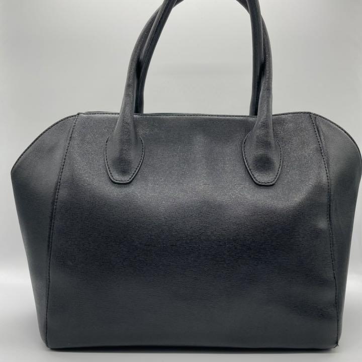 通販国産 良品 フルラ ハンドバッグ サフィアーノレザー 自立 A4 肩掛け可 黒 iTdOU-m53161104583 新品正規店
