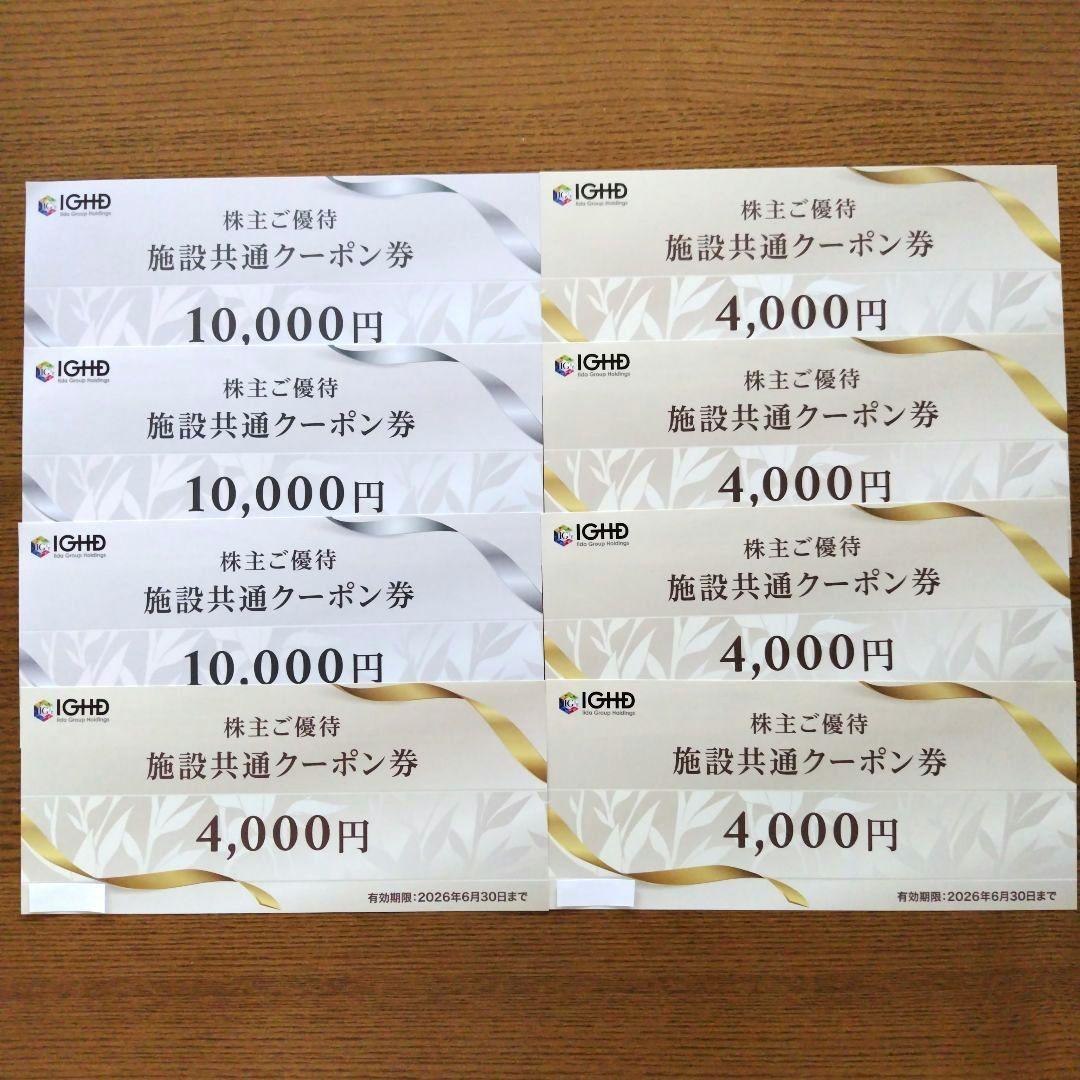 飯田ホールディングス株主優待券【施設共通利用券・その他】匿名配送