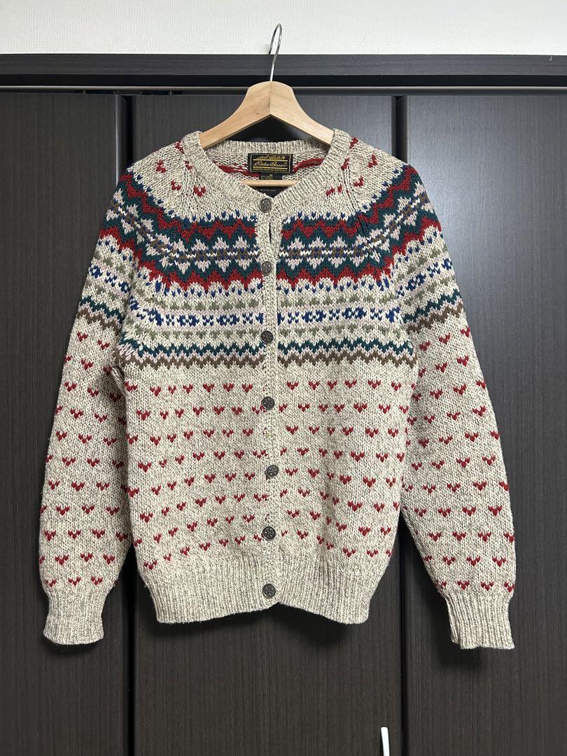 vintage 80s Eddie Bauer ニットカーディガン 古着