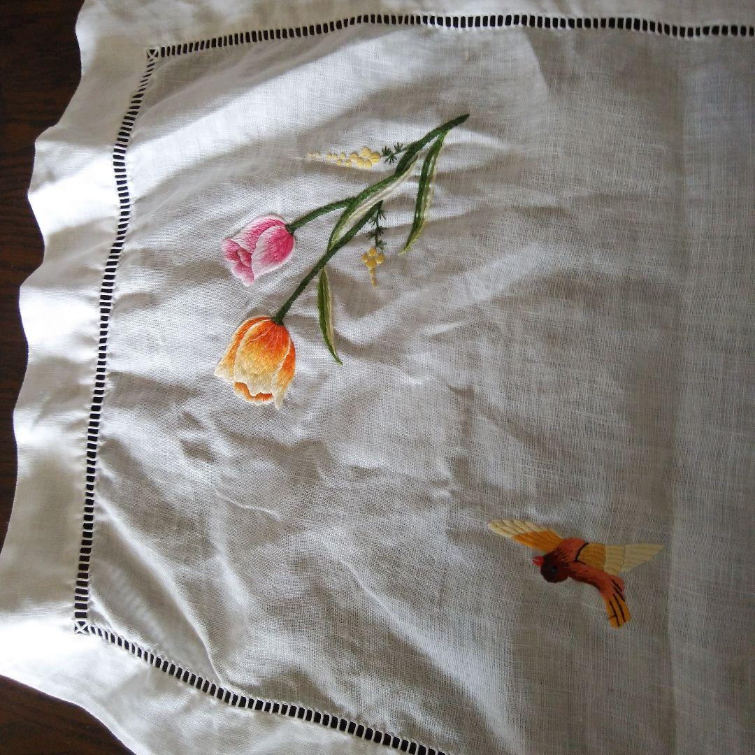 安売り リネン手刺繍 テーブルセンター ecousarecycling.com