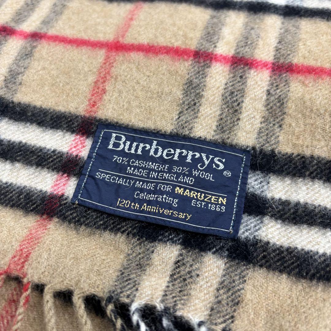 BURBERRYS バーバリー 丸善 ノバチェック マフラー カシミヤ混 BURBERRYS バーバリー 丸善 ノバチェック マフラー カシミヤ混