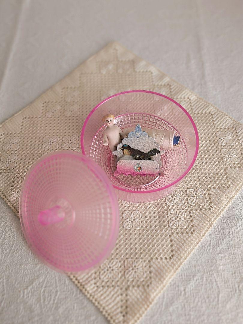 【kiki さま】* vintage container ୨୧ * 桜色小物入れ