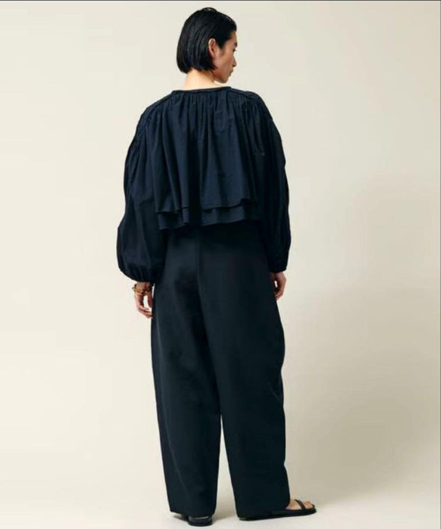 CurensologyC.S.G.店舗限定リネンメッシュショートギャザーブラウス