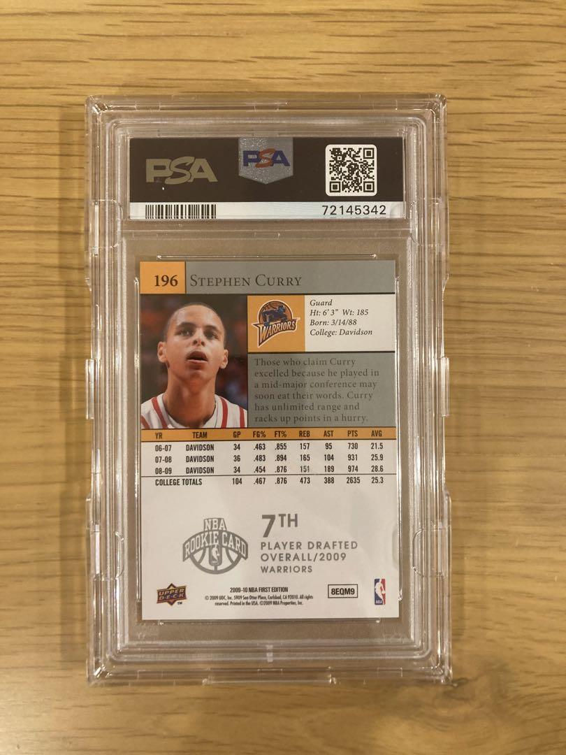 NBAカード　Stephen Curry Rookie PSA 10 1