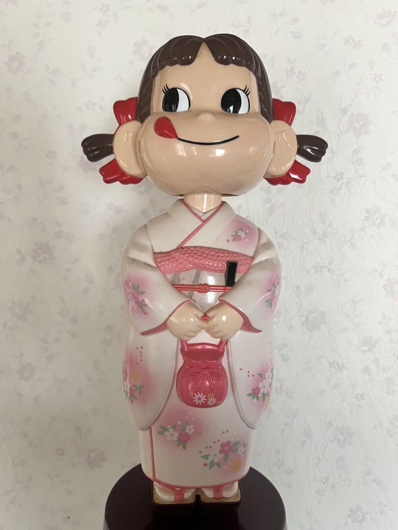 【非売品】ペコちゃん 親子でケーキづくり参加記念 2003年 きもの 首ふり