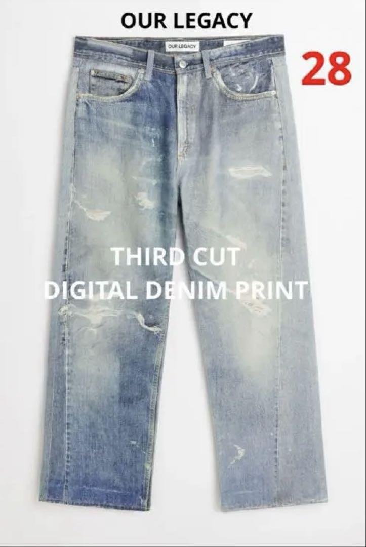 パンツ OUR LEGACY THIRD CUT DIGITAL DENIM 28