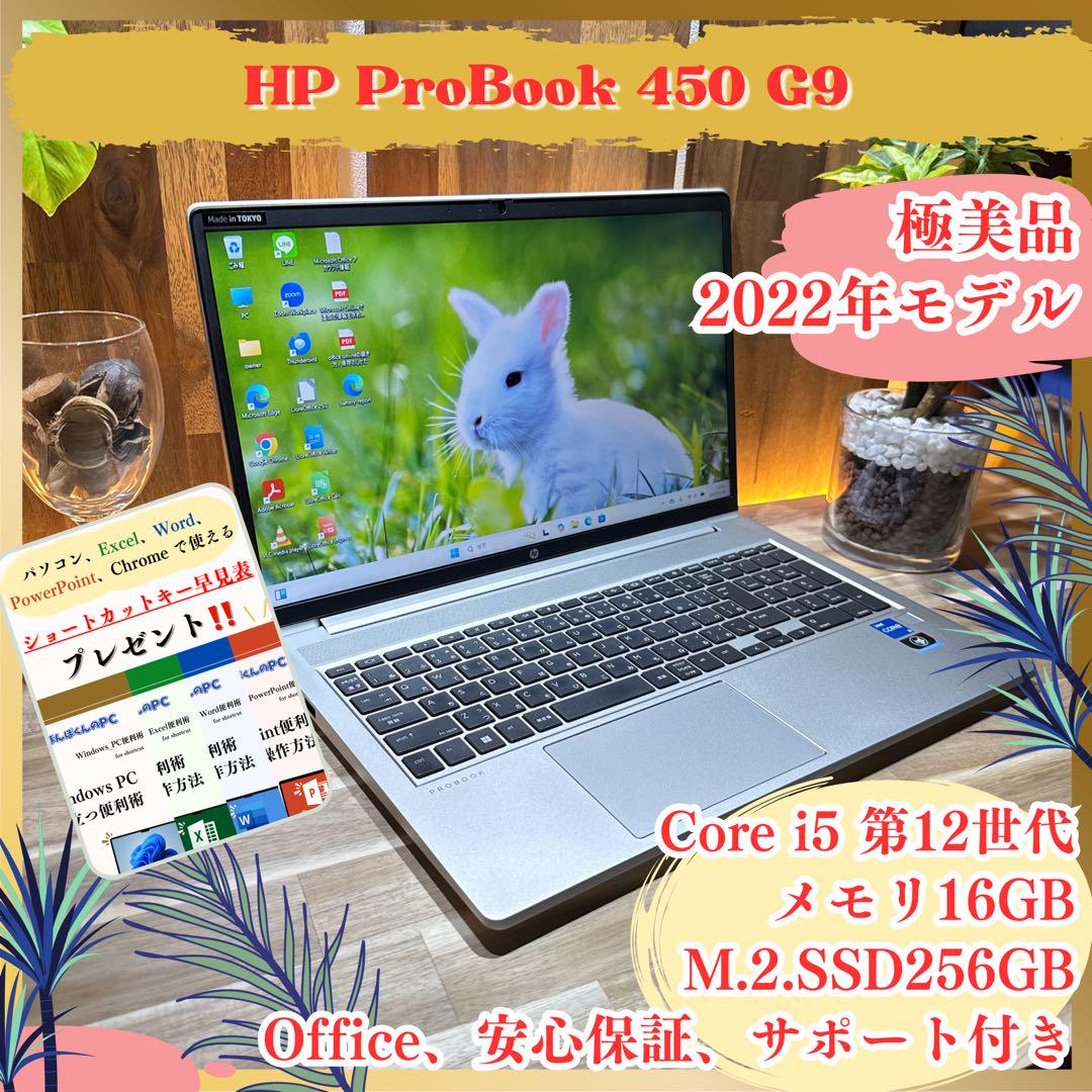 極美品‼️HP ProBook 450☘第12世代☘メモリ16GB☘ノートパソコン