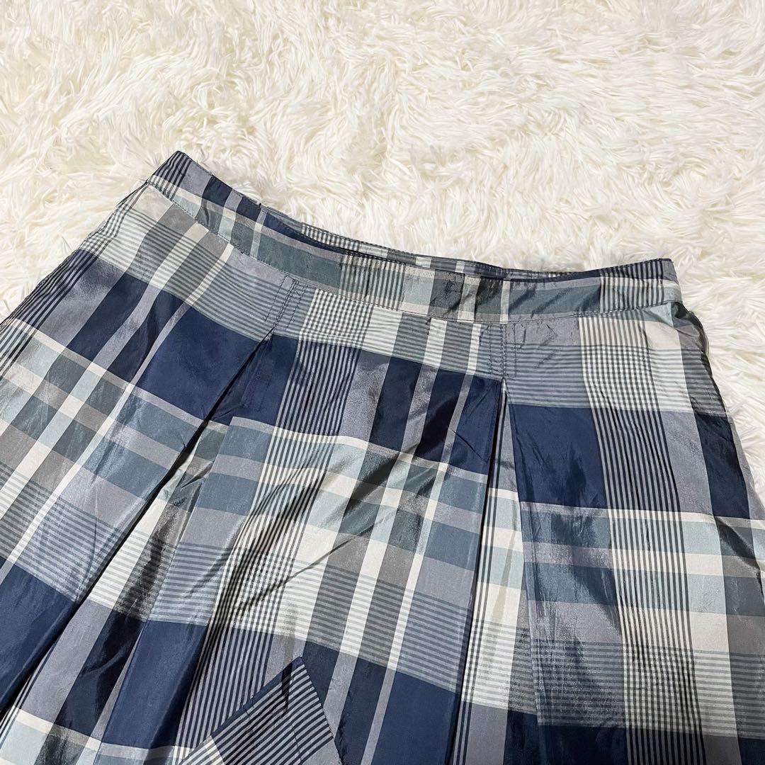 【国内発送】KENZO ケンゾー スカート チェック柄 KENZO ケンゾー スカート シルク 絹 チェック38 フランス製