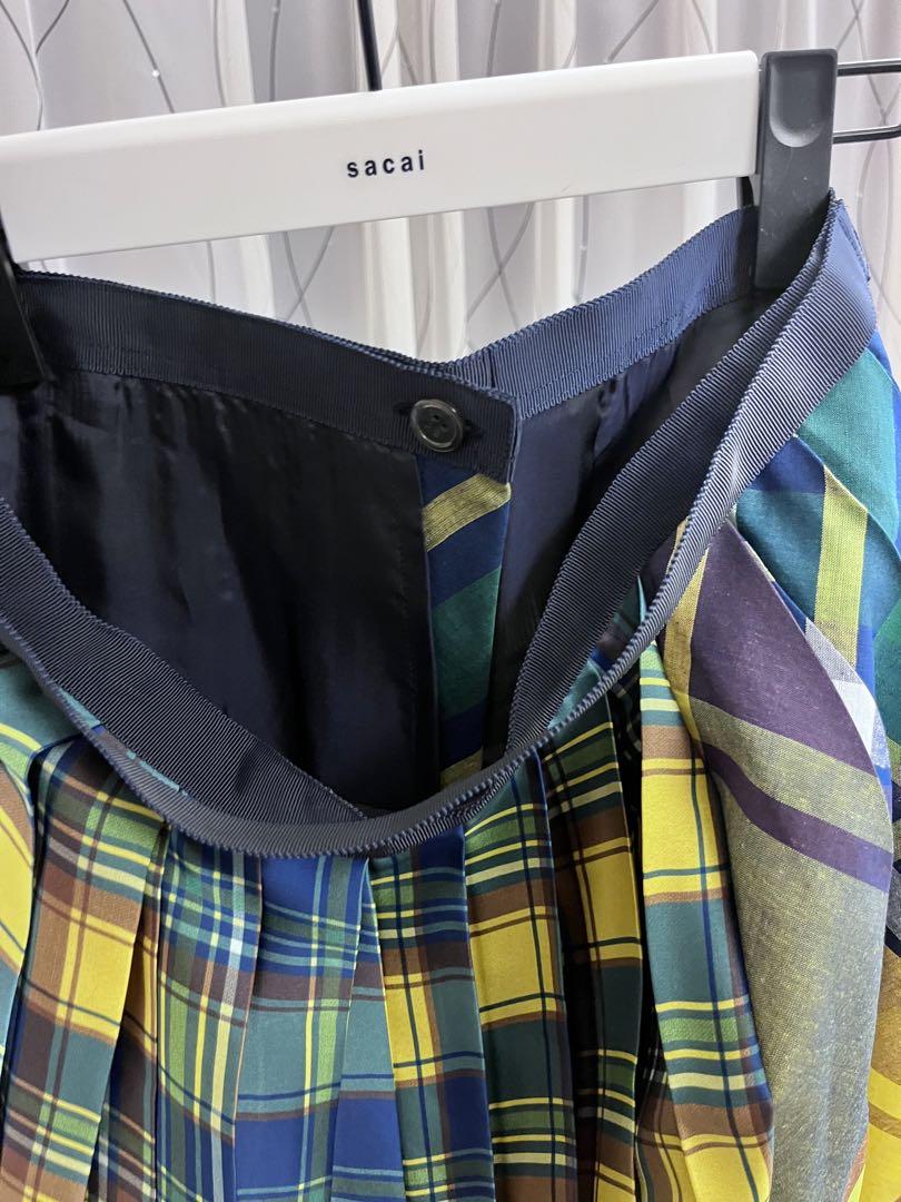 sacai パッチワークスカート 新品未使用 - メルカリ