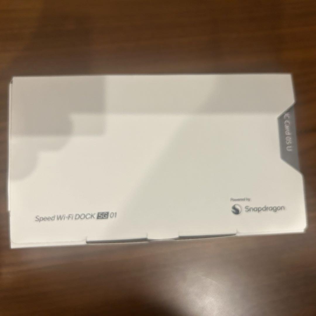 新品未使用Speed Wi-Fi DOCK 5G 01