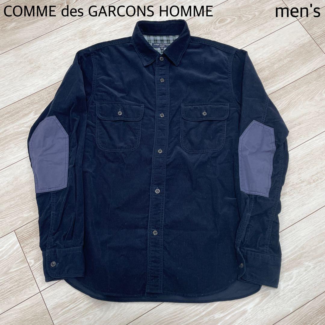 COMME des GARCONS HOMME 長袖シャツ コーデュロイ 紺色