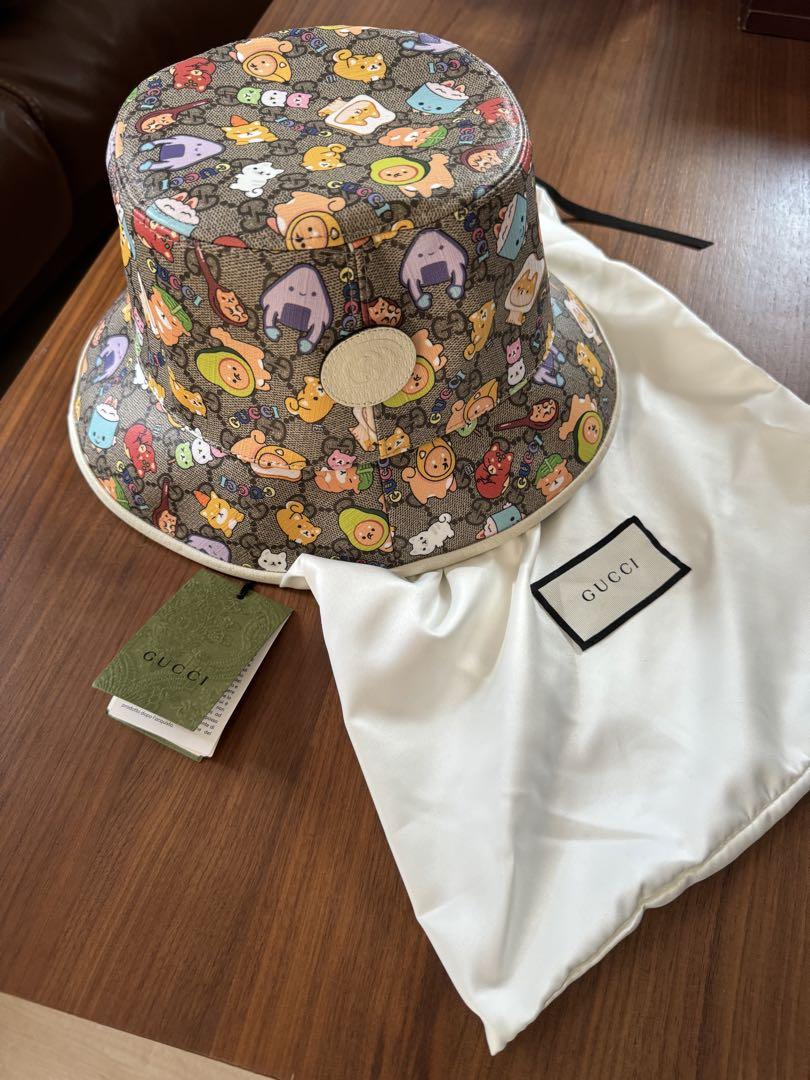 人気新品 GUCCI 激レア 新品未使用】 kawaii バケットハット コレクション 帽子