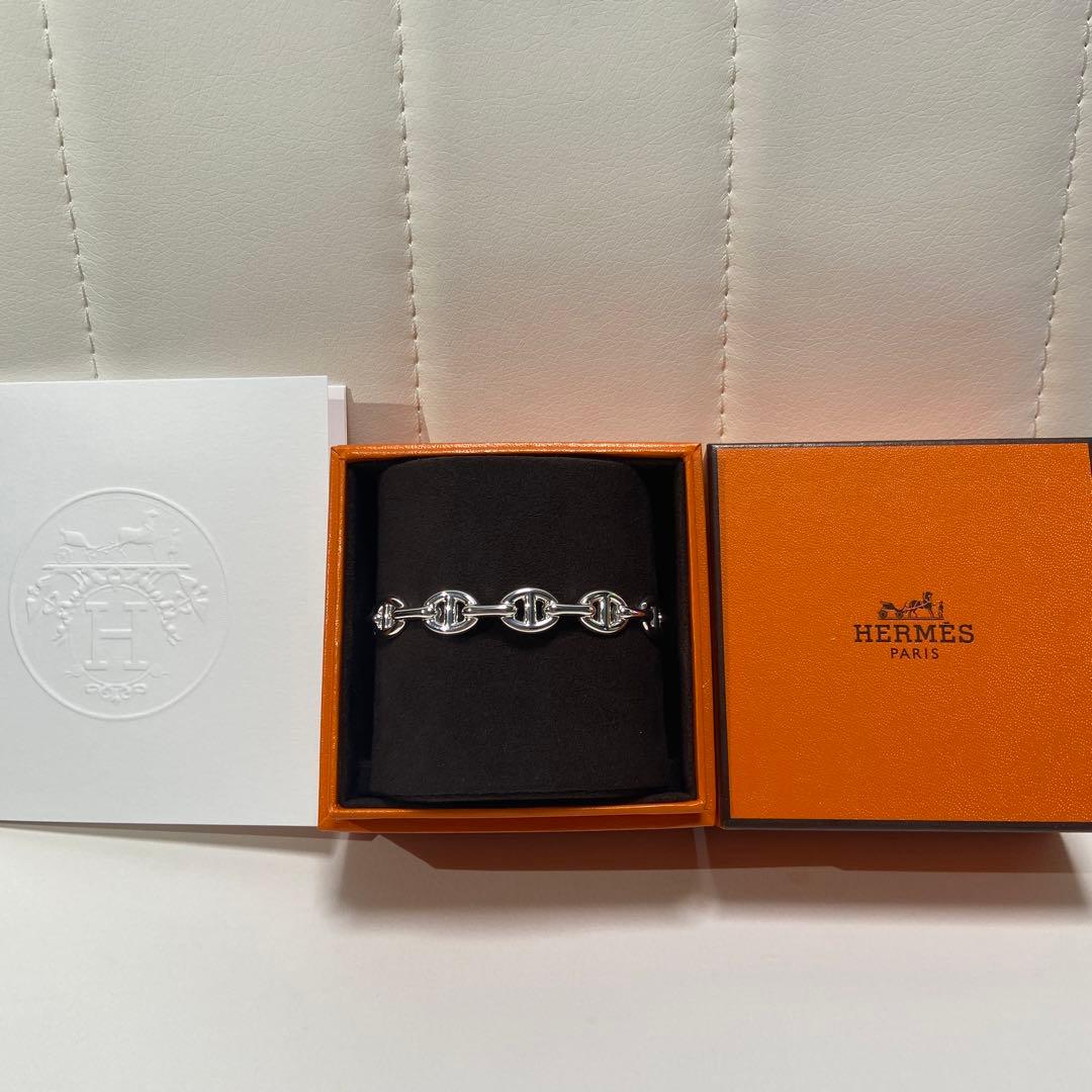 HERMES シェーヌダンクルアンシェネ　ハングル　サイズLG HERMES シェーヌダンクルアンシェネ ハングル サイズLG - メルカリ