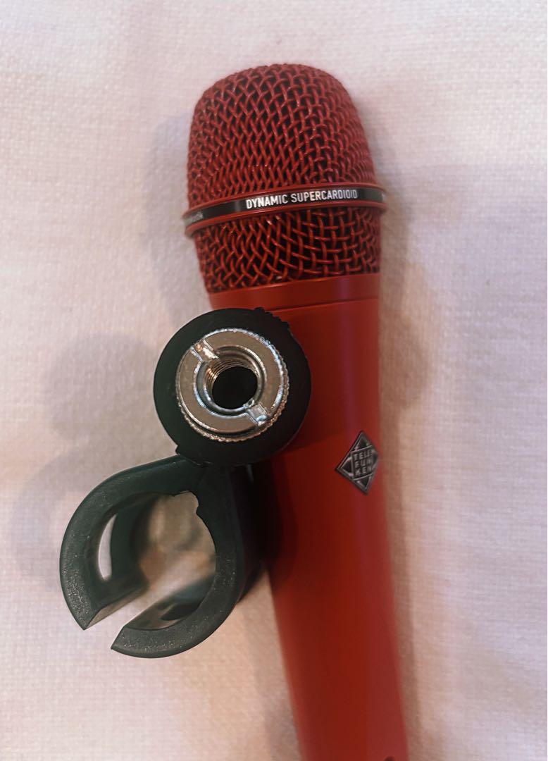 【美品】TELEFUNKEN M80 ダイナミックマイク 赤