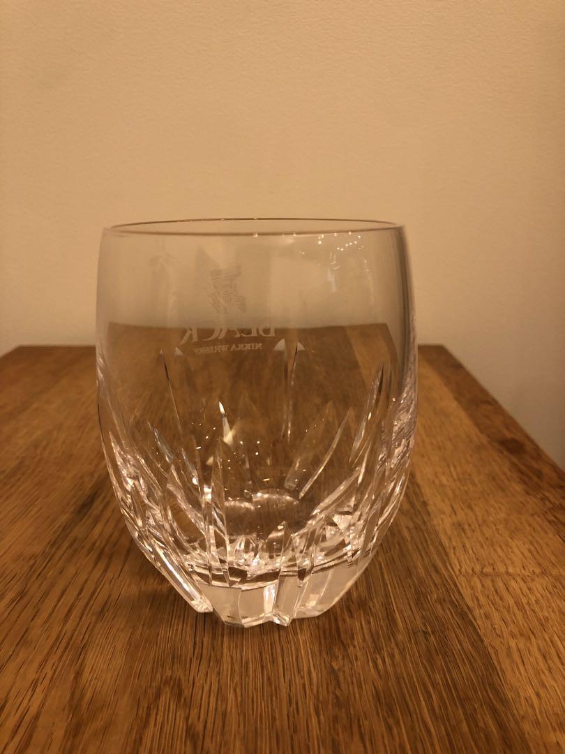 カガミクリスタル　NIKKA WHISKY BLACK ロックグラス 木箱付き