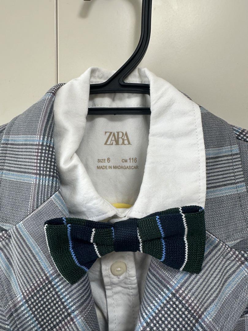 美品☆ZARA☆フォーマルスーツ☆シャツ・リボン付きsize6/116cm