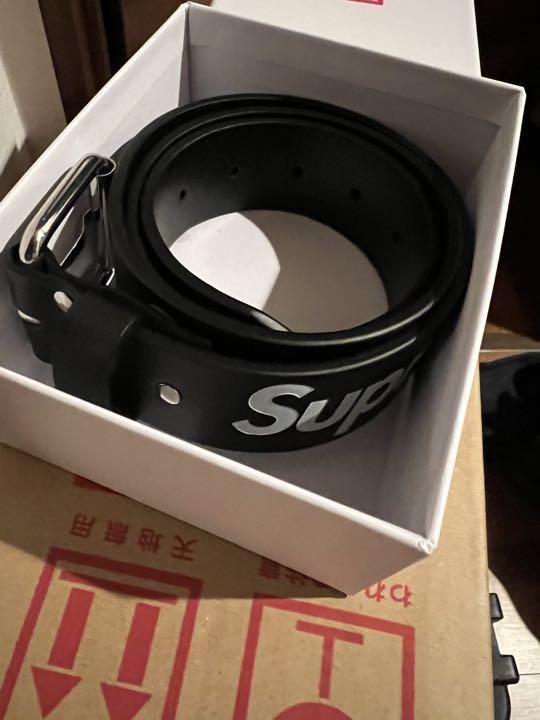 出品本日限り) Supreme Repeat Leather Belt シュプリーム ベルト