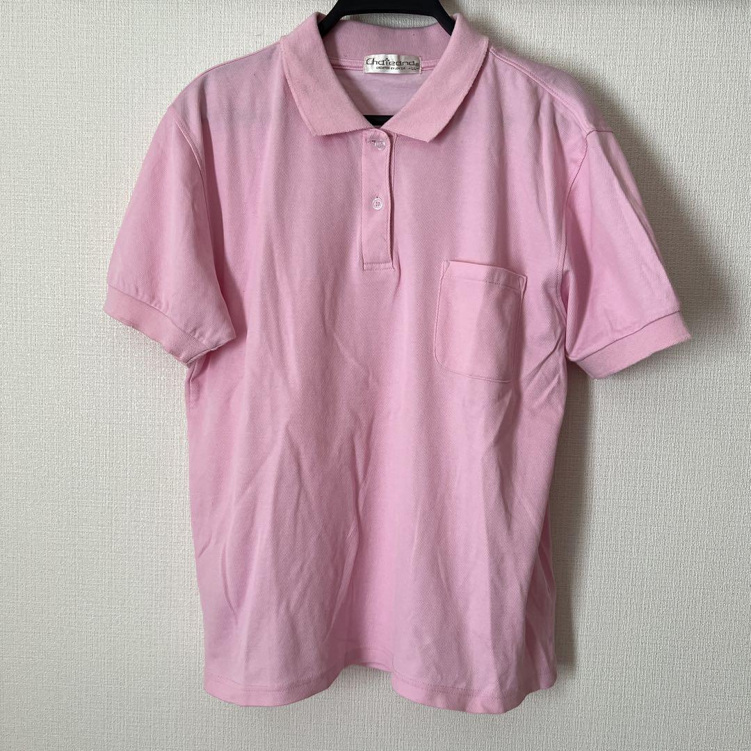 ピンク 半袖ポロシャツ chico 706fb99144eb188666d7682312a8a0
