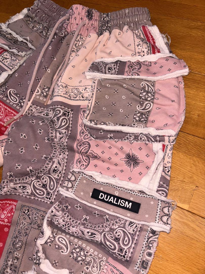 DUALISM ペイズリー柄カーゴパンツ