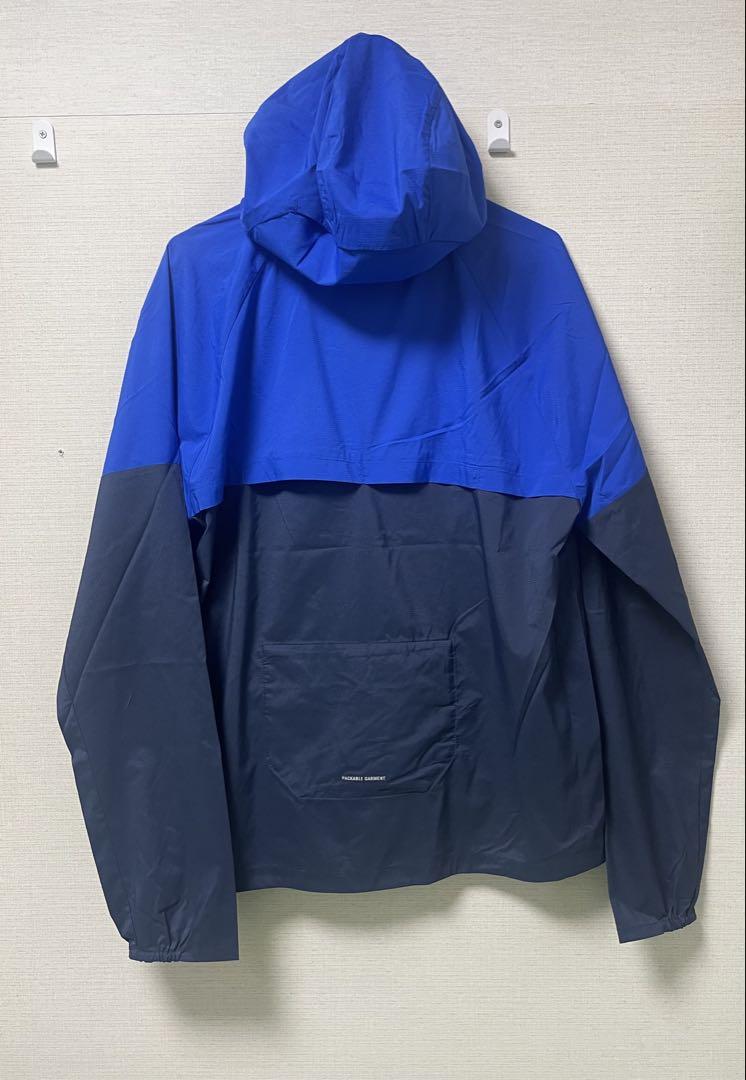 Nike フード付きウィンドブレーカー 青黒　Sサイズ