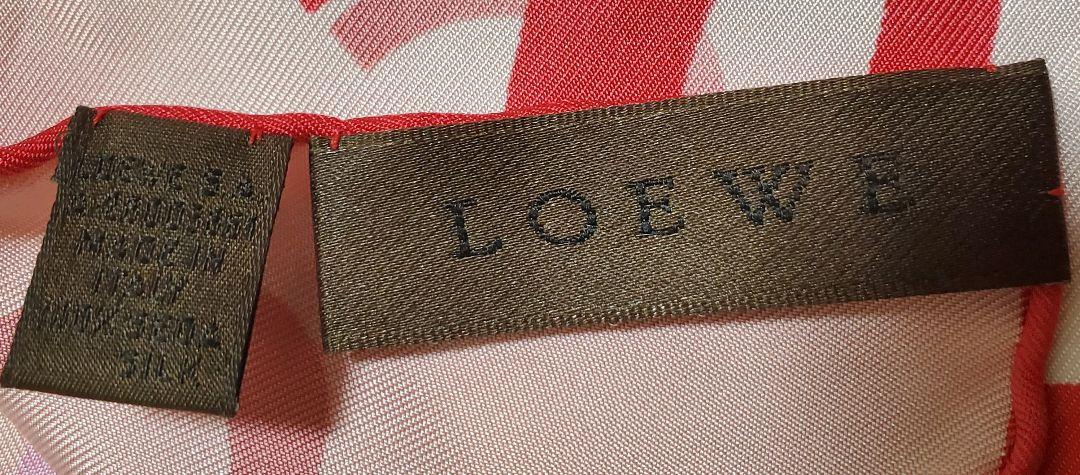 LOEWE大判スカーフ(ピンク)