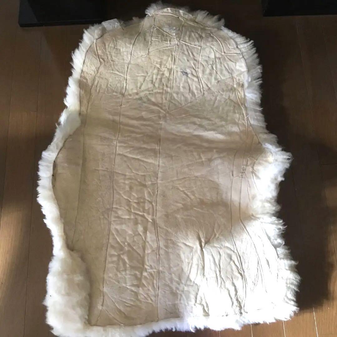 12／23までの特価ムートン ラグマット 約90×60cm 敷物 絨毯 2枚