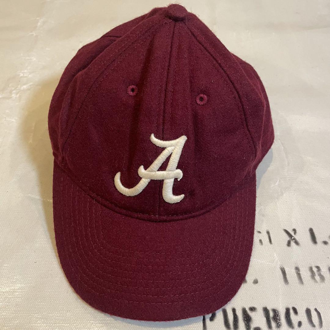 70s80s90s vintage OLD USA製 CAP leather 赤
