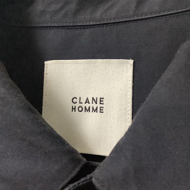 クラネ オム CLANE HOMME コーチジャケット 黒 S シンプルロゴ 4