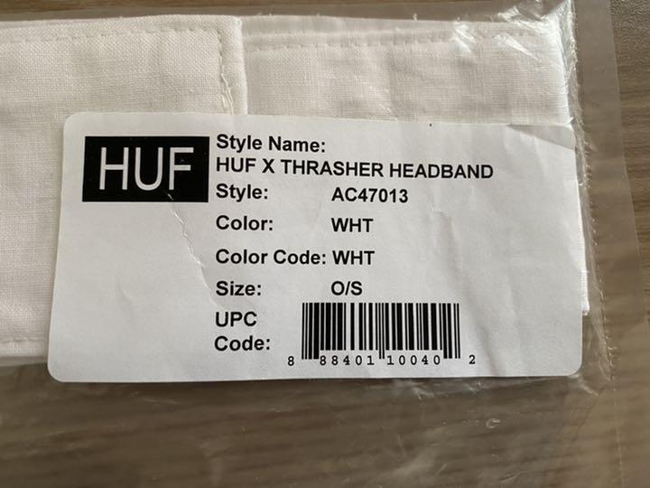 定番人気定番 HUF X THRASHER ハフ スラッシャー ハチマキ HEADBAND 7zJoM-m53206281042 正規店特価