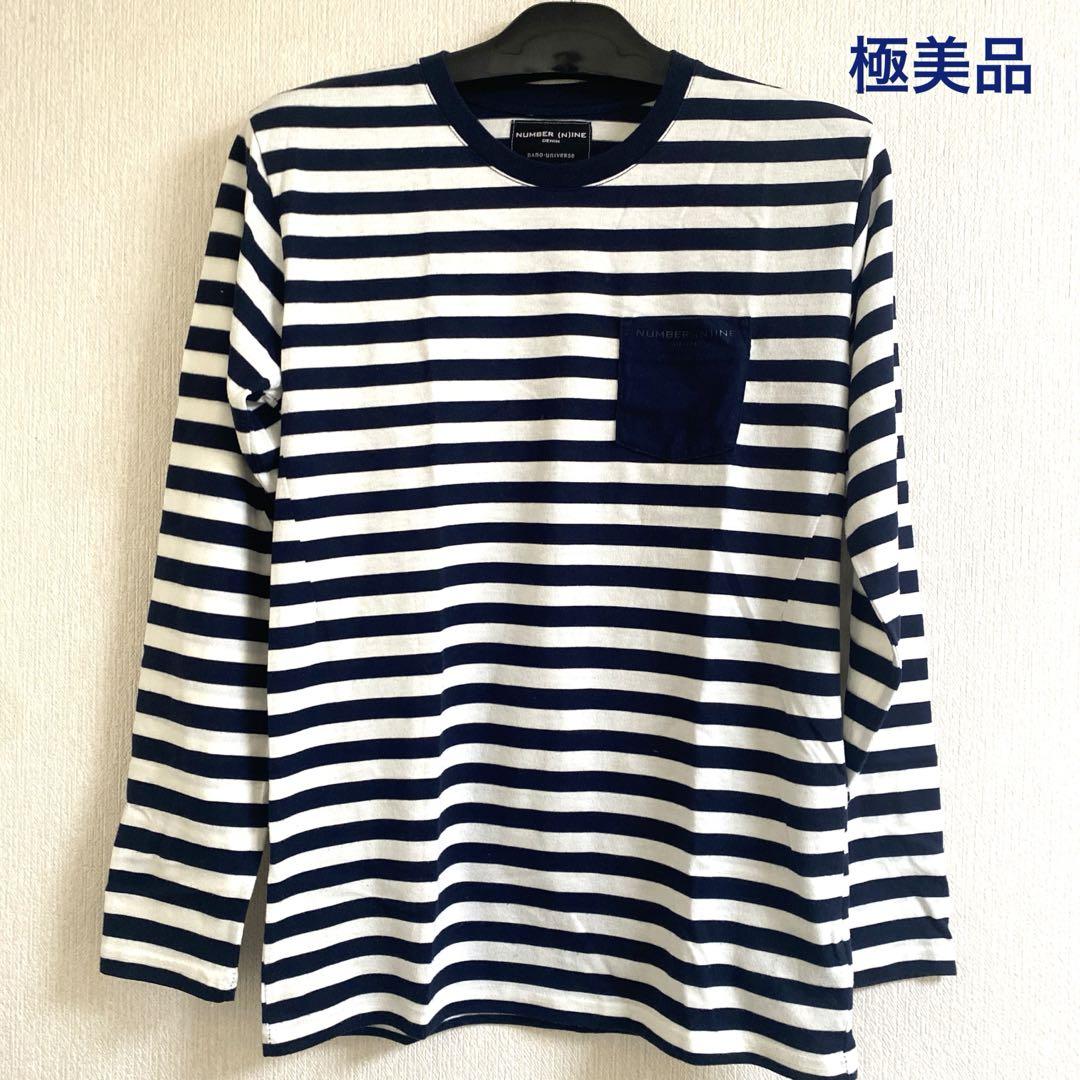 極美品 NUMBER NINE×nano universe ボーダーロンT